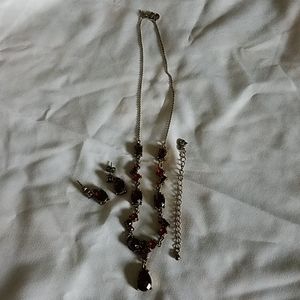 Necklace and earrings